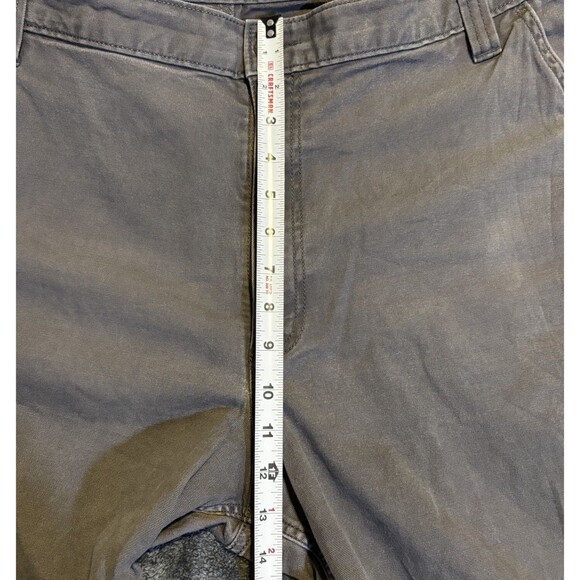 Carhartt Pants Work Men’s Relaxed Fit 42x32 Gray Utility Chino Durable - Picture 6 of 10